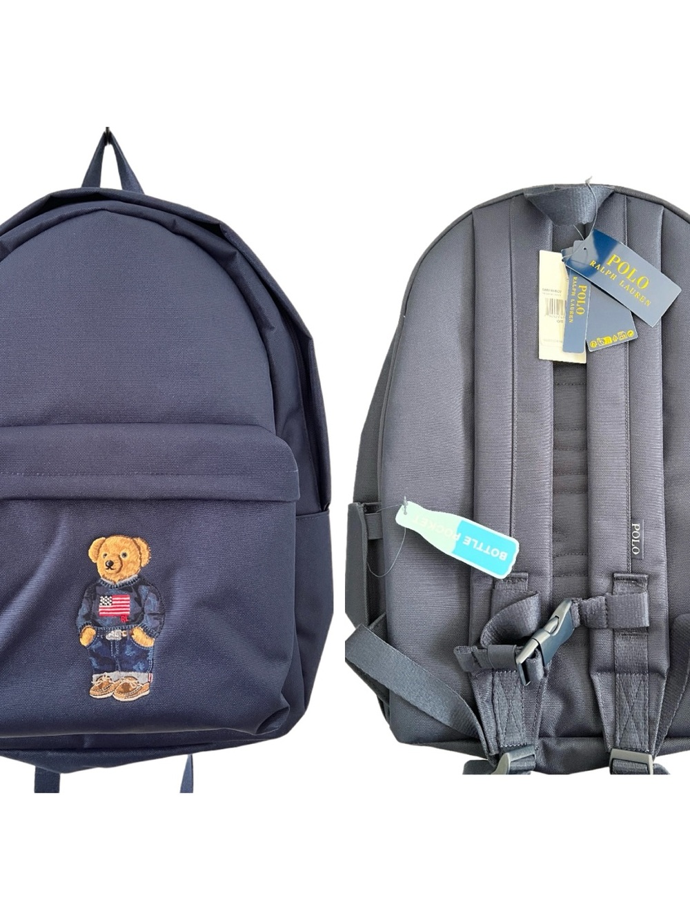 Ralph Lauren Bear Unisex Backpack Newport Navy